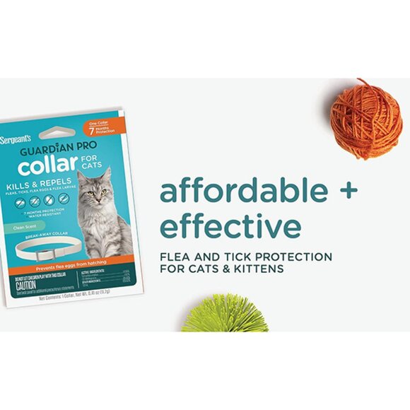 New Guardian Pro Flea and Tick Collar for Cats 1 Count Long Lasting Protection - Picture 8 of 14